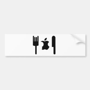 Funny Apple Bumpersticker