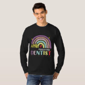 Funny April Fool S Day for Dentist Autism Rainbow T-shirt (Voorkant volledig)