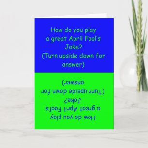 Funny April Fool's Day Joke Card Kaart