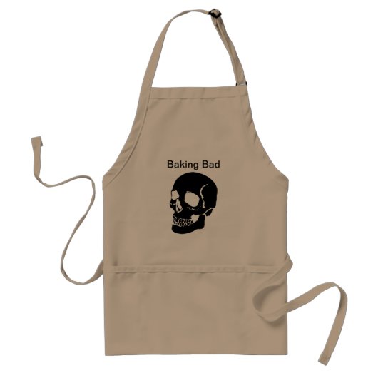 Funny Apron Baking Bad Black Skull Joke Apron Standaard Schort (Voorkant)