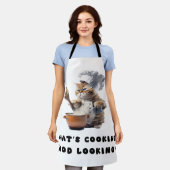 Funny Apron for Cat Lovers Schort (Gedragen)