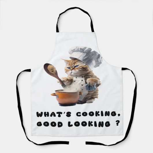Funny Apron for Cat Lovers Schort (Voorkant)