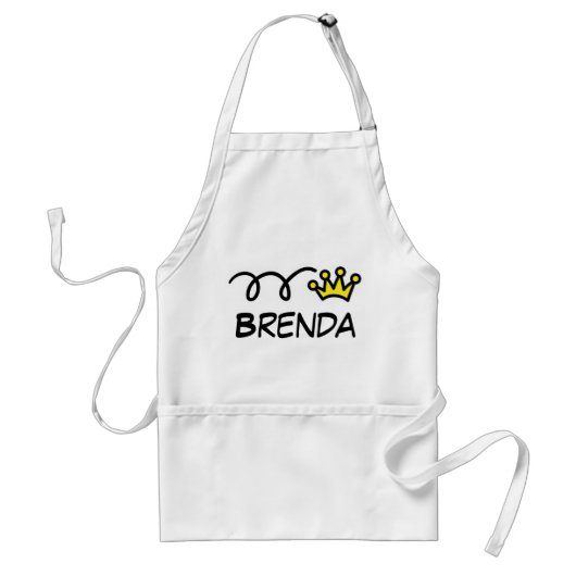 Funny apron met naam standaard schort (Voorkant)