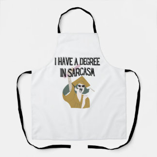 Funny Apron, Witty Humoureuze Schort, Afstuderen G Schort