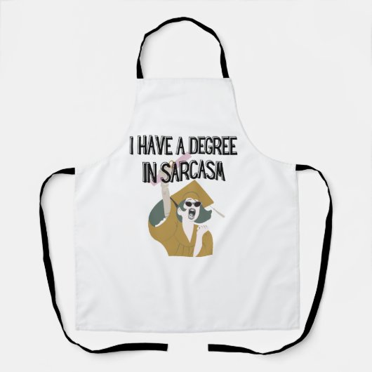 Funny Apron, Witty Humoureuze Schort, Afstuderen G Schort (Voorkant)