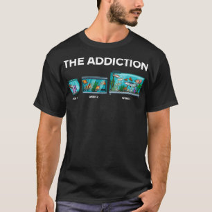 Funny Aquarium-Design voor mannen T-shirt