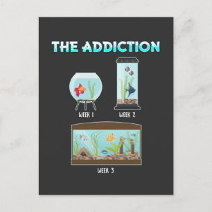 Funny Aquarium Geek Fish farming Humor Briefkaart