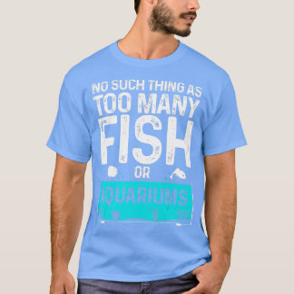 Funny Aquarium-ontwerp voor vrouwen in de visserij T-shirt
