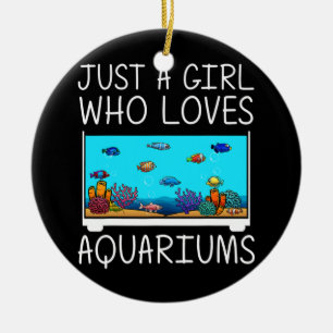 Funny Aquarium voor Kinder dameskussens Keramisch Ornament