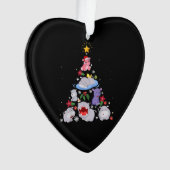 Funny arbre de Noël hippo | Hippopotame de Noël (devant)