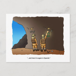 Funny Archéologue Humour Cave Dessins Carte postal
