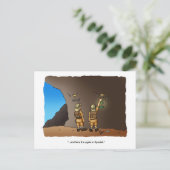 Funny Archeoloog Humor Cave Drawings Briefkaart (Staand voorkant)