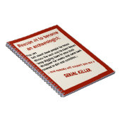 Funny Archeoloog Serial Killer Joke Notitieboek (Rechterzijde)