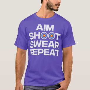 Funny Archery Design voor mannen die bawhu schiete T-shirt