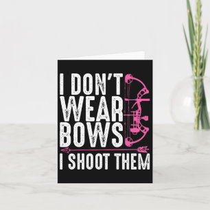 Funny Archery Gift for Women Bow Hunting Archer Mo Kaart