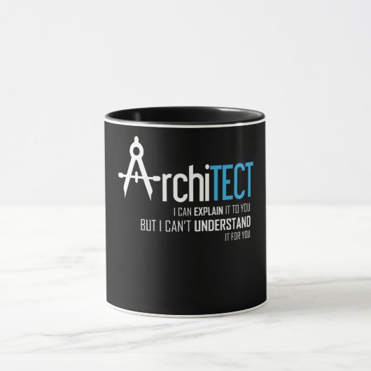 Funny Architect gezegden cadeaus Geweldige geschen Mok (Midden)
