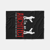 Funny Architect Saying Ume I’m Always Right Quote  Fleece Deken (Voorkant (Horizontaal))