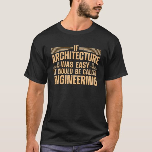Funny Architecture Art for Men Women Architect Stu T-shirt (Voorkant)