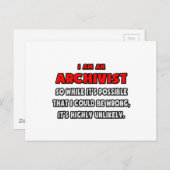 Funny Archivist ... Zeer onwaarschijnlijk Briefkaart (Voorkant / Achterkant)