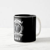 Funny Aries Zodiac Sign Two-Tone Coffee Mok (Voorkant rechts)