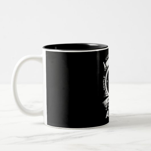 Funny Aries Zodiac Sign Two-Tone Coffee Mok (Links)