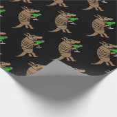 Funny Armadillo Drink Margarita Art Cadeaupapier (Hoek)