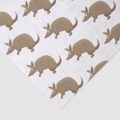 Funny armadillo happy cartoon illustratie tissuepapier (Detail)