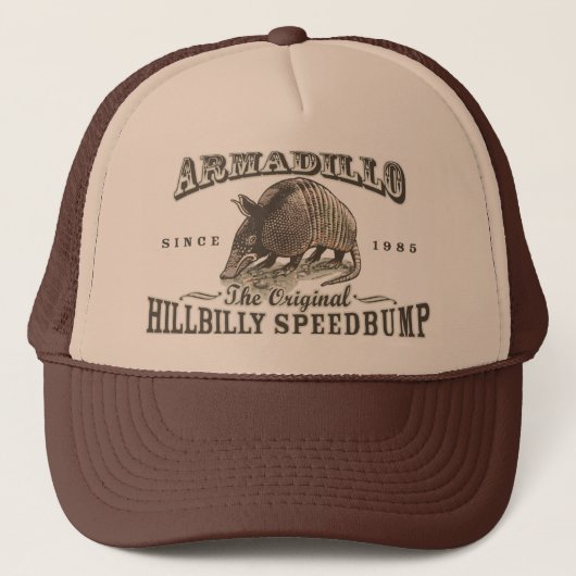 Funny Armadillo Speedbbulten van Mudge Studios Trucker Pet (Voorkant)