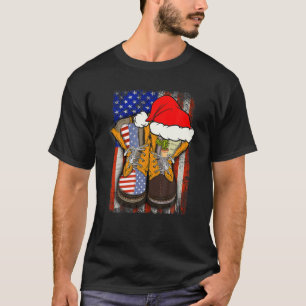 Funny Army Veterans schetst kerstfeestjes T-shirt