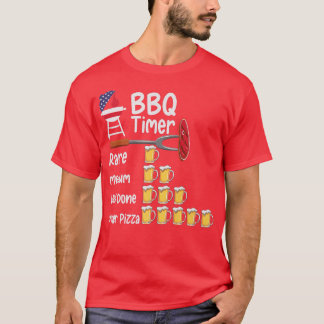 Funny art BBQ Timer Grilling barbecue grilling Pre T-shirt
