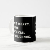 Funny Artificial Intelligence AI Humor Koffiemok (Voorkant links)
