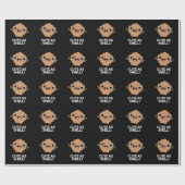 Funny as Shell Funny Seashell Pun Dark BG Cadeaupapier (Vlak)