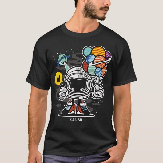 Funny Astronaut T-shirt (Voorkant)