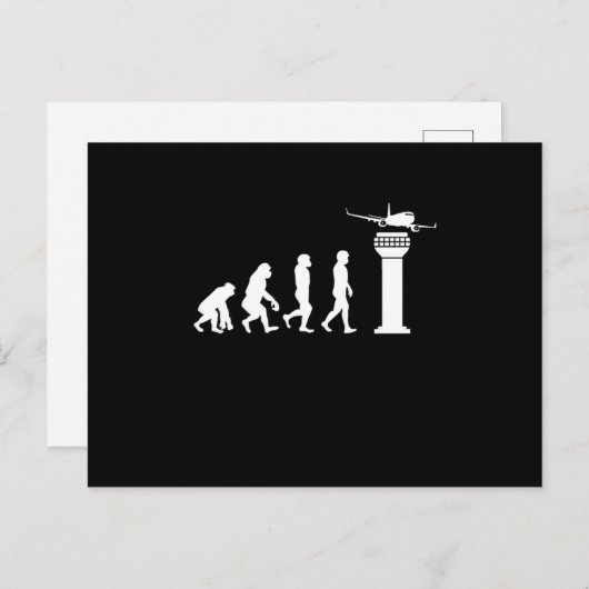Funny ATC Air Traffic Controller Human Mankind Evo Briefkaart (Voorkant / Achterkant)