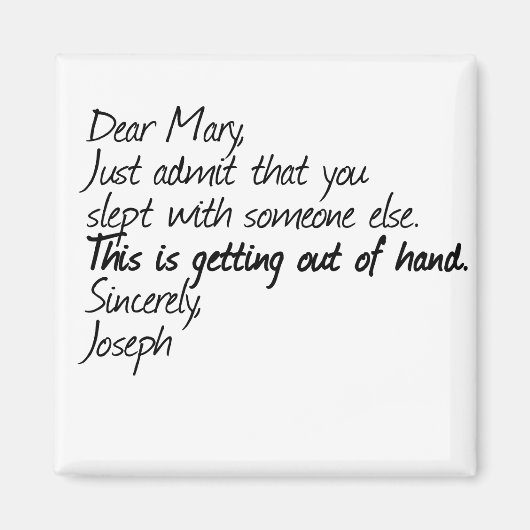 Funny atheïst design magneet (Voorkant)