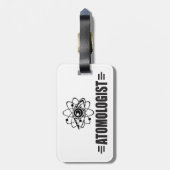 Funny Atom Bagagelabel (Achterkant verticaal)