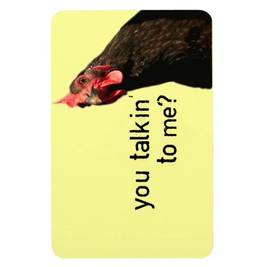 Funny Attitude Chicken Magneet (Verticaal)