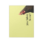 Funny Attitude Chicken Notitieblok (Gedraaid)