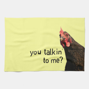 Funny Attitude Chicken Theedoek