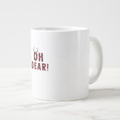 Funny Attitude Oh Dear Plaid Deer Creative Design  Extra Grote Beker (Voorkant rechts)