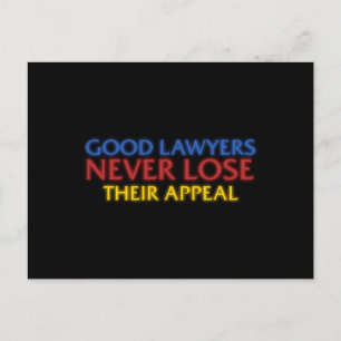 Funny Attorney Good Lawyers verliest nooit beroep Briefkaart