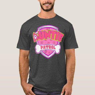 Funny Auntie Patrol Dog mama papa voor mannen T-shirt