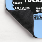 Funny Aussie-kaart Muismat (Hoek)