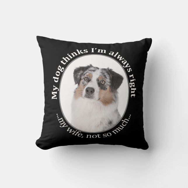 Funny Aussie tegen Wife Pillow Kussen (Voorkant)
