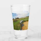 Funny Australian Golf Design, Beer Glass Glas (Achterkant)