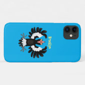 Funny Australian magpie cartoon illustratie Case-Mate iPhone Case (Achterkant (horizontaal))