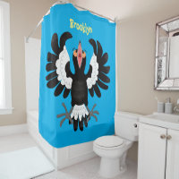 Funny Australian magpie cartoon illustratie