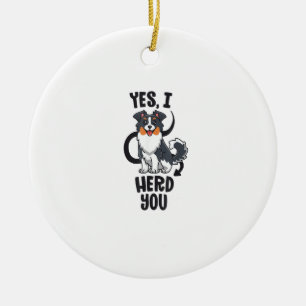 Funny Australian Shepherd Mam Gifts Aussie Ja I H Keramisch Ornament