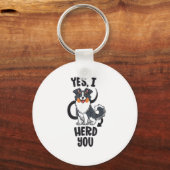 Funny Australian Shepherd Mam Gifts Aussie Ja I H Sleutelhanger (Voorkant)