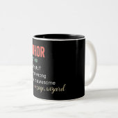 Funny Author Definition Two-Tone Coffee Mok (Voorkant rechts)